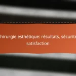 Chirurgie esthétique: résultats, sécurité, satisfaction