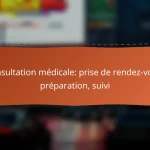 Consultation médicale: prise de rendez-vous, préparation, suivi