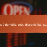 Soins à domicile: coût, disponibilité, qualité